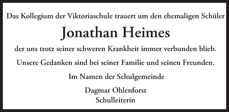  Traueranzeige für Jonathan Heimes vom 10.03.2016 aus trauer.echo-online.de